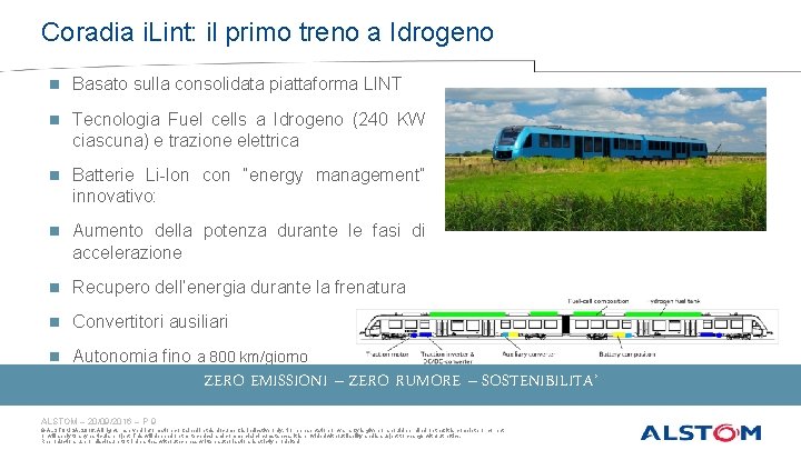 Coradia i. Lint: il primo treno a Idrogeno Basato sulla consolidata piattaforma LINT Tecnologia