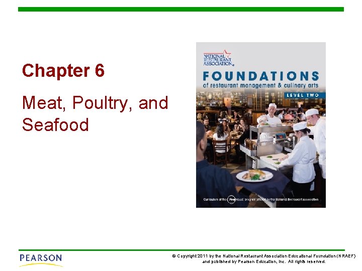 Chapter 6 Meat, Poultry, and Seafood © Copyright 2011 by the National Restaurant Association