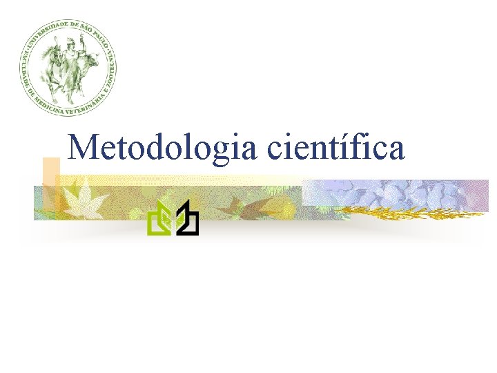 Metodologia científica Metodologia científica