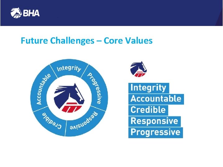 Future Challenges – Core Values 