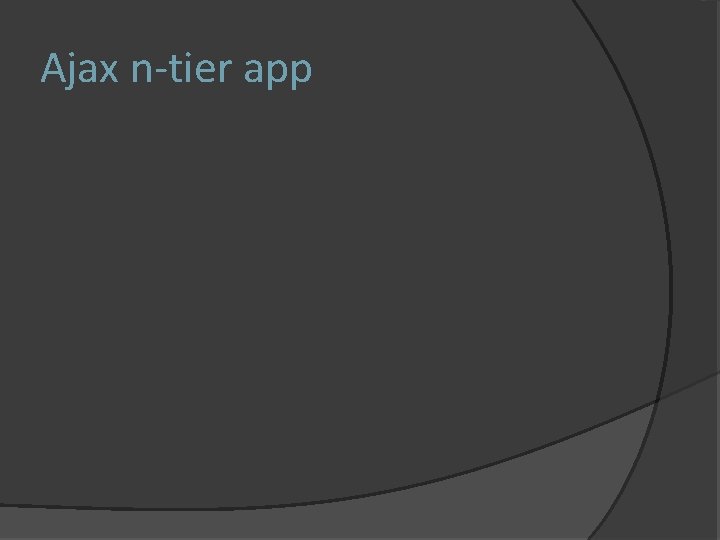 Ajax n-tier app 