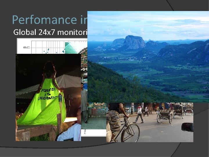 Perfomance improvement Global 24 x 7 monitoring 