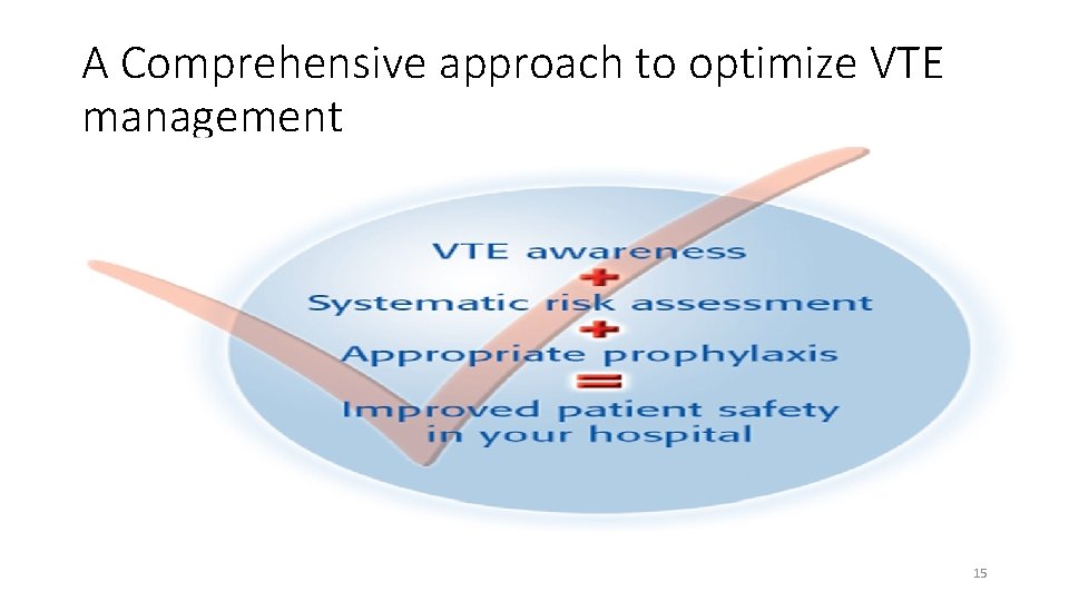 A Comprehensive approach to optimize VTE management 15 