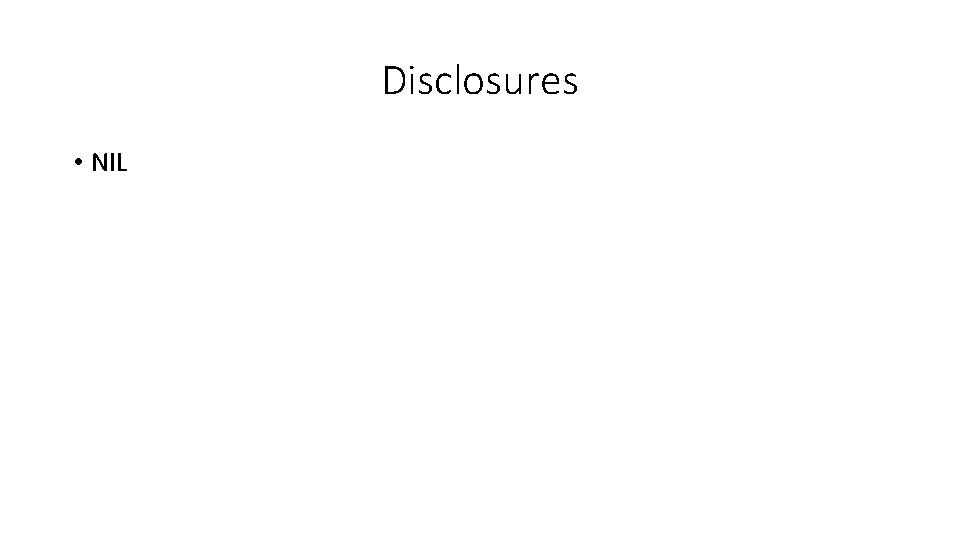 Disclosures • NIL 