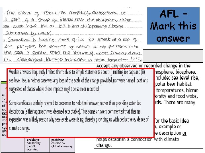 AFL – Mark this answer 