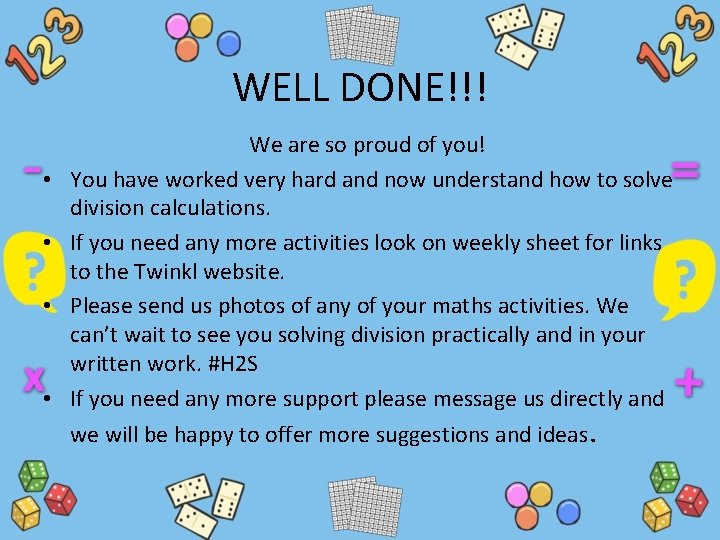 WELL DONE!!! • • We are so proud of you! You have worked very