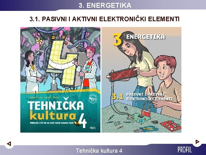 3. ENERGETIKA 3. 1. PASIVNI I AKTIVNI ELEKTRONIČKI ELEMENTI Tehnička kultura 4 