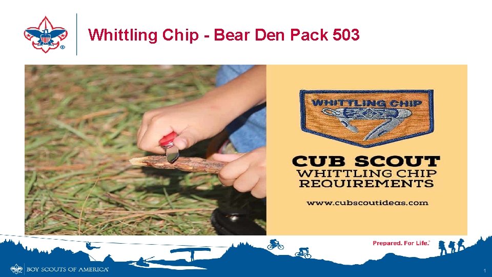 Whittling Chip - Bear Den Pack 503 1 