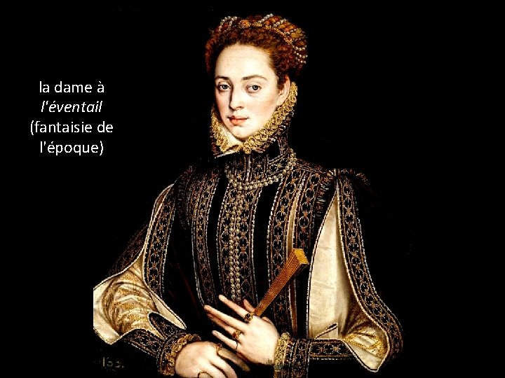 la dame à l'éventail (fantaisie de l'époque) 