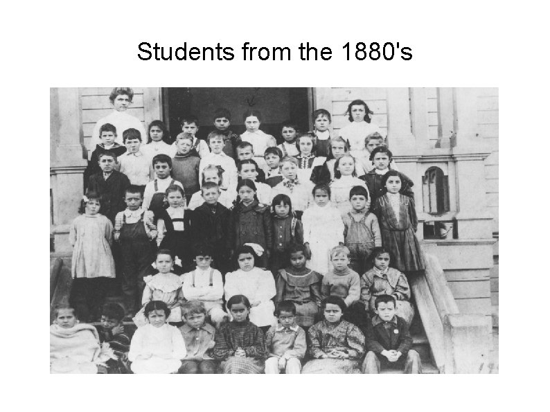 Students from the 1880's 