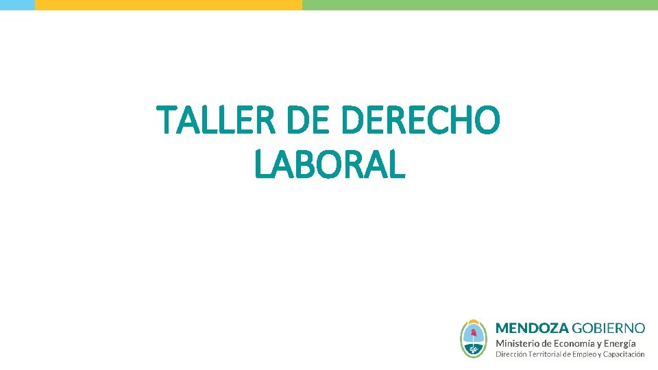 TALLER DE DERECHO LABORAL 