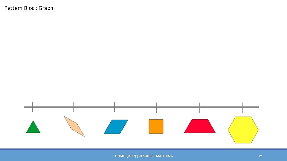 Pattern Block Graph © DMTI (2017) | RESOURCE MATERIALS 12 