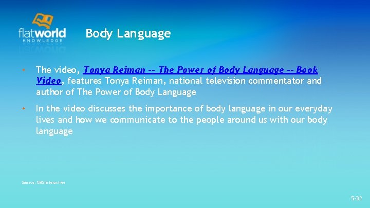 Body Language • The video, Tonya Reiman -- The Power of Body Language -- Body Language • The video, Tonya Reiman -- The Power of Body Language --