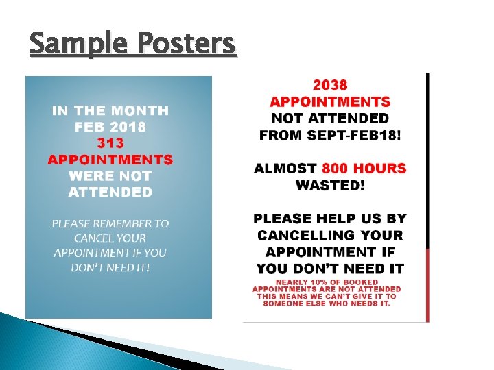 Sample Posters Sample Posters