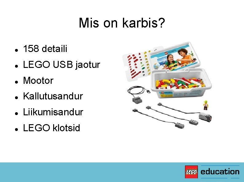 Mis on karbis? 158 detaili LEGO USB jaotur Mootor Kallutusandur Liikumisandur LEGO klotsid 