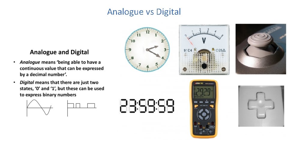 Analogue vs Digital 