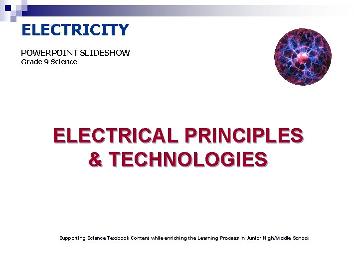 Electricity Powerpoint Slideshow Grade
