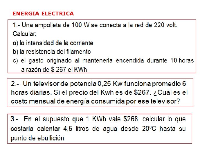 ENERGIA ELECTRICA 
