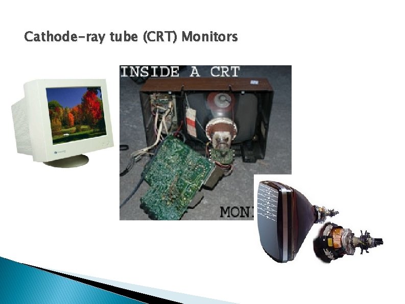 Cathode-ray tube (CRT) Monitors Cathode-ray tube (CRT) Monitors