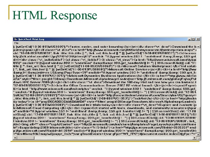 HTML Response 