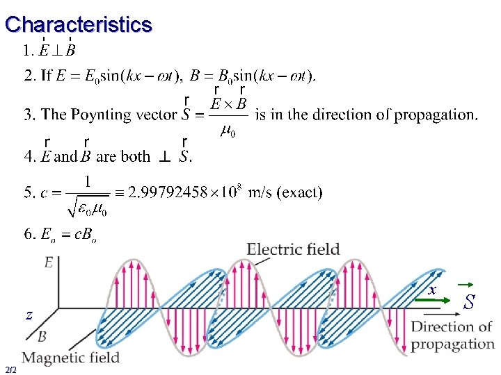 Characteristics x z S 29 2/26/2021 