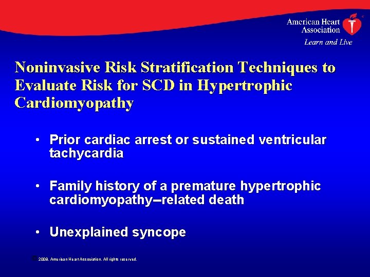 Noninvasive Risk Stratification Techniques to Evaluate Risk for SCD in Hypertrophic Cardiomyopathy • Prior