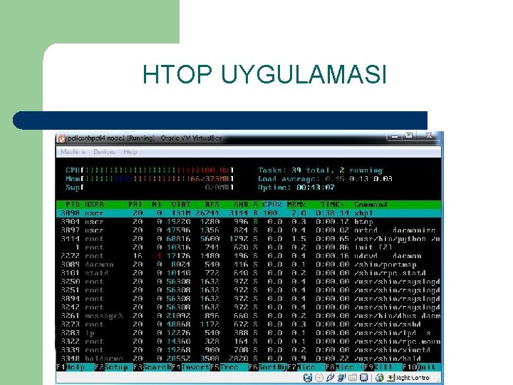 HTOP UYGULAMASI 