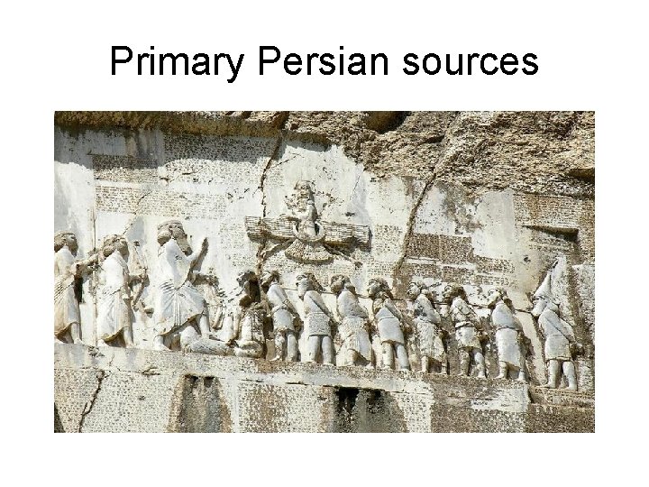 Primary Persian sources 