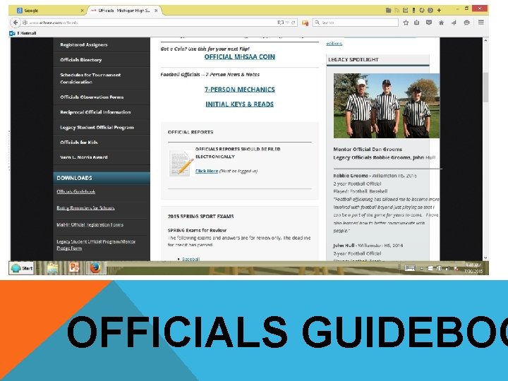 OFFICIALS GUIDEBOO 