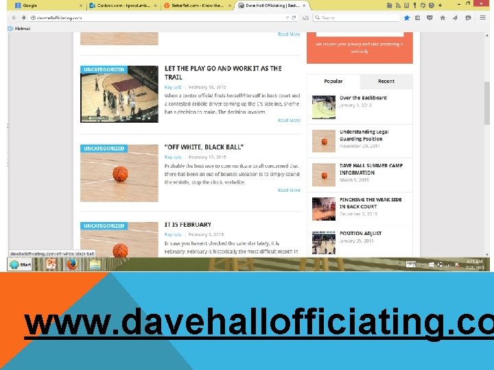 www. davehallofficiating. co 