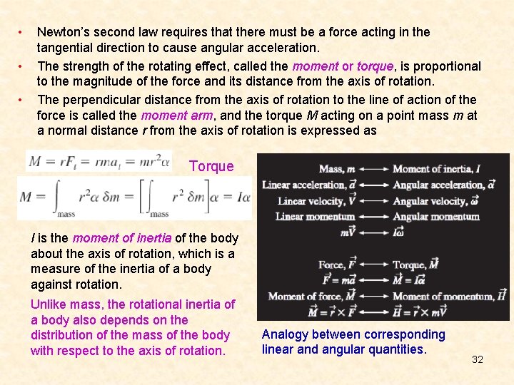  • • • Newton’s second law requires that there must be a force