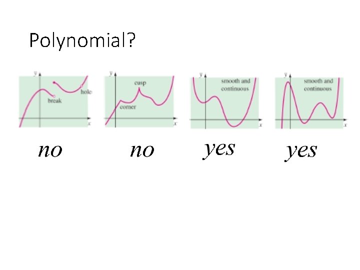 Polynomial? 