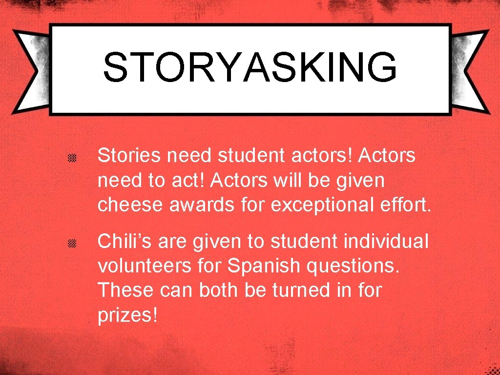 STORYASKING Stories need student actors! Actors need to act! Actors will be given cheese
