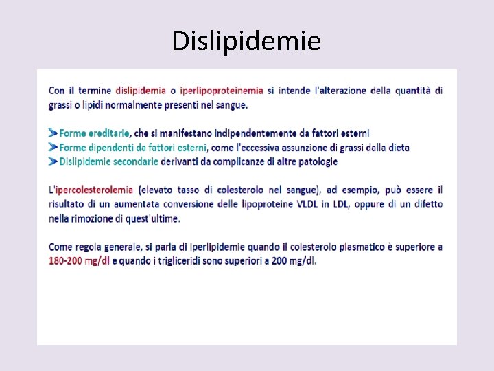 Dislipidemie 