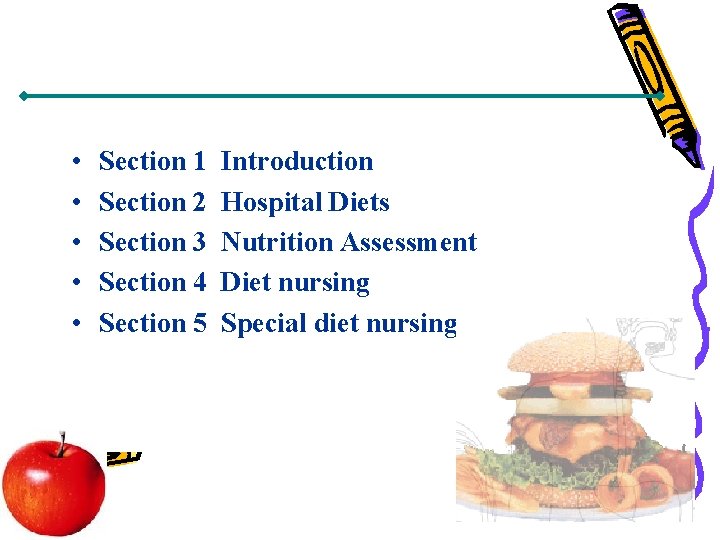  • • • Section 1 Section 2 Section 3 Section 4 Section 5