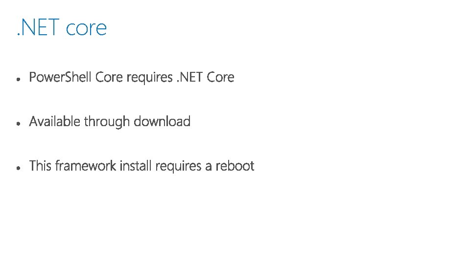 . NET core 