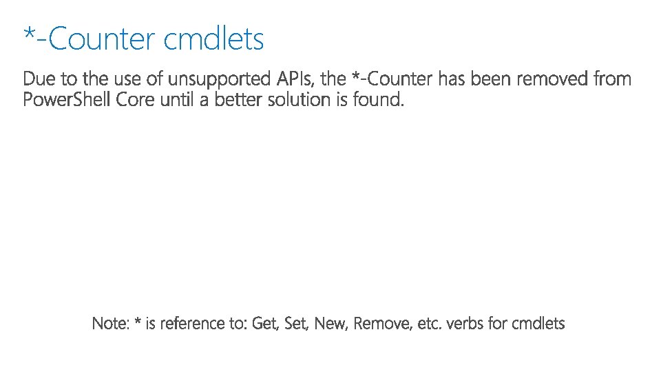 *-Counter cmdlets 