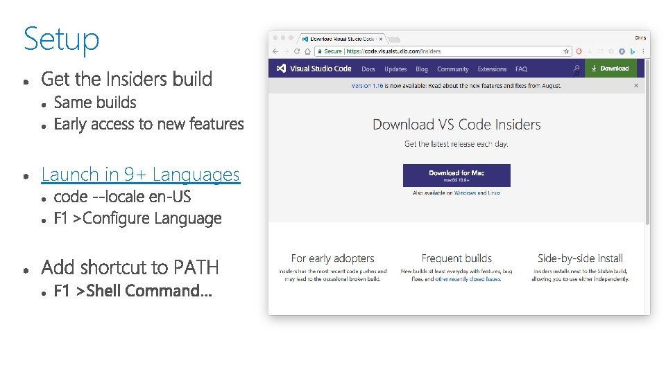 Setup Launch in 9+ Languages 