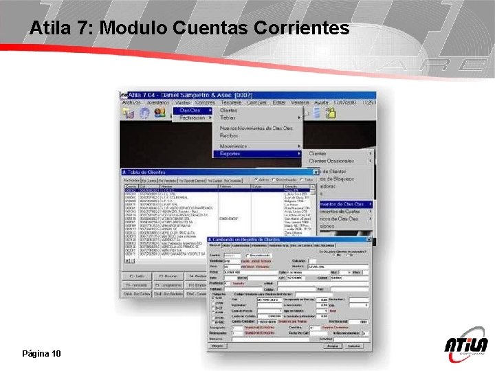 Atila 7: Modulo Cuentas Corrientes Página 10 