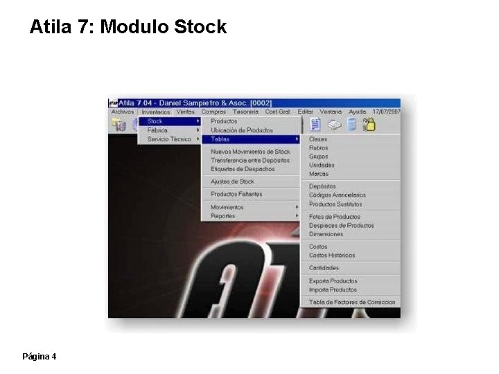 Atila 7: Modulo Stock Página 4 