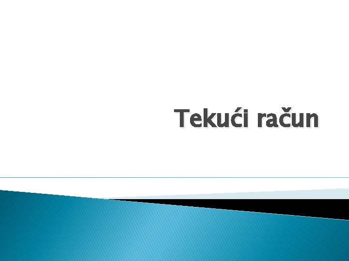 Tekući račun 