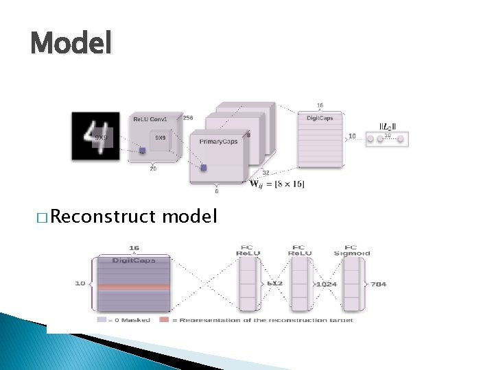 Model � Reconstruct model 