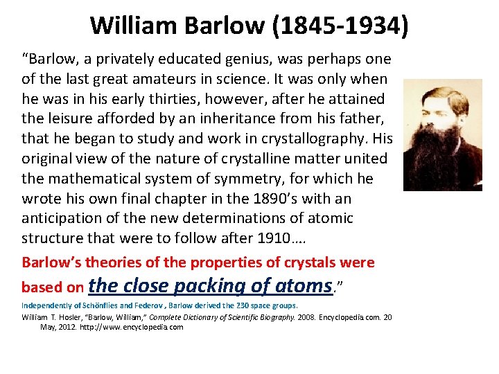 William Barlow (1845 -1934) “Barlow, a privately educated genius, was perhaps one of the William Barlow (1845 -1934) “Barlow, a privately educated genius, was perhaps one of the