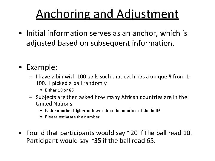 Reasoning And Decision Making Clps 0020 Introduction To