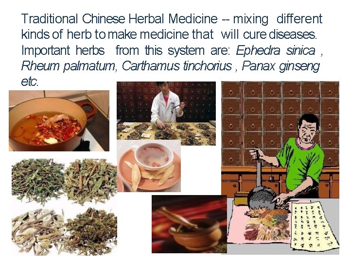 Traditional Chinese Herbal Medicine -- mixing different kinds of herb to make medicine that