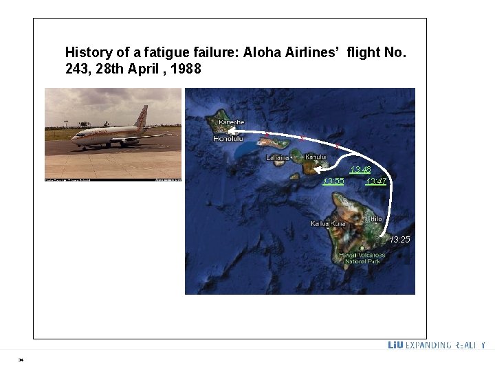 History of a fatigue failure: Aloha Airlines’ flight No. 243, 28 th April ,