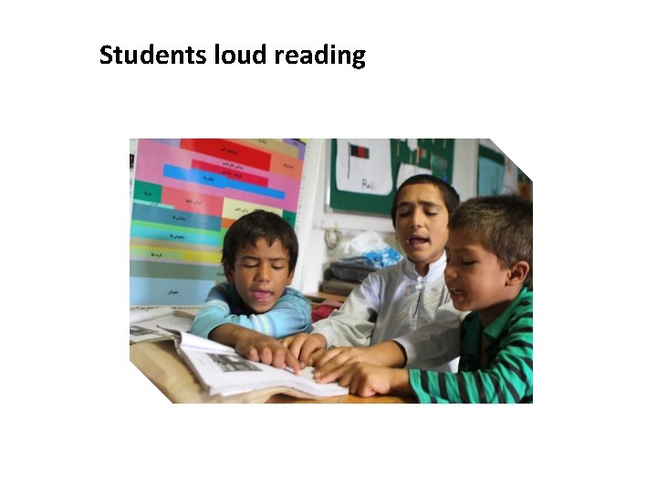 Students loud reading 