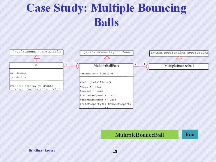 Case Study: Multiple Bouncing Balls Multiple. Bounce. Ball Dr. Clincy - Lecture 18 Run