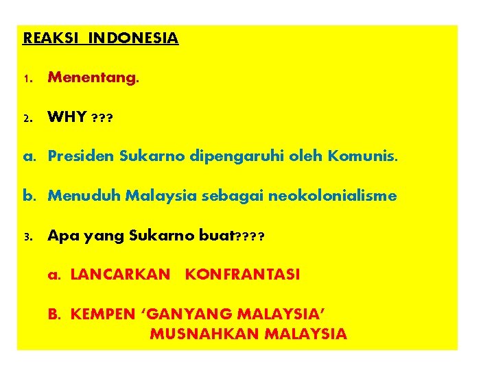 Reaksi pembentukan malaysia