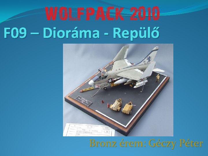 F 09 – Dioráma - Repülő Bronz érem: Géczy Péter 